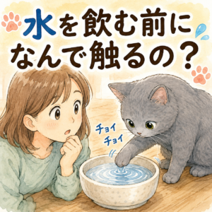 水を手で触る