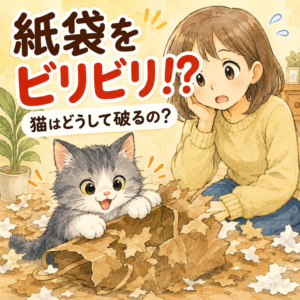 猫の紙袋/段ボールのビリビリ対策｜置き方と“満足させる”代替