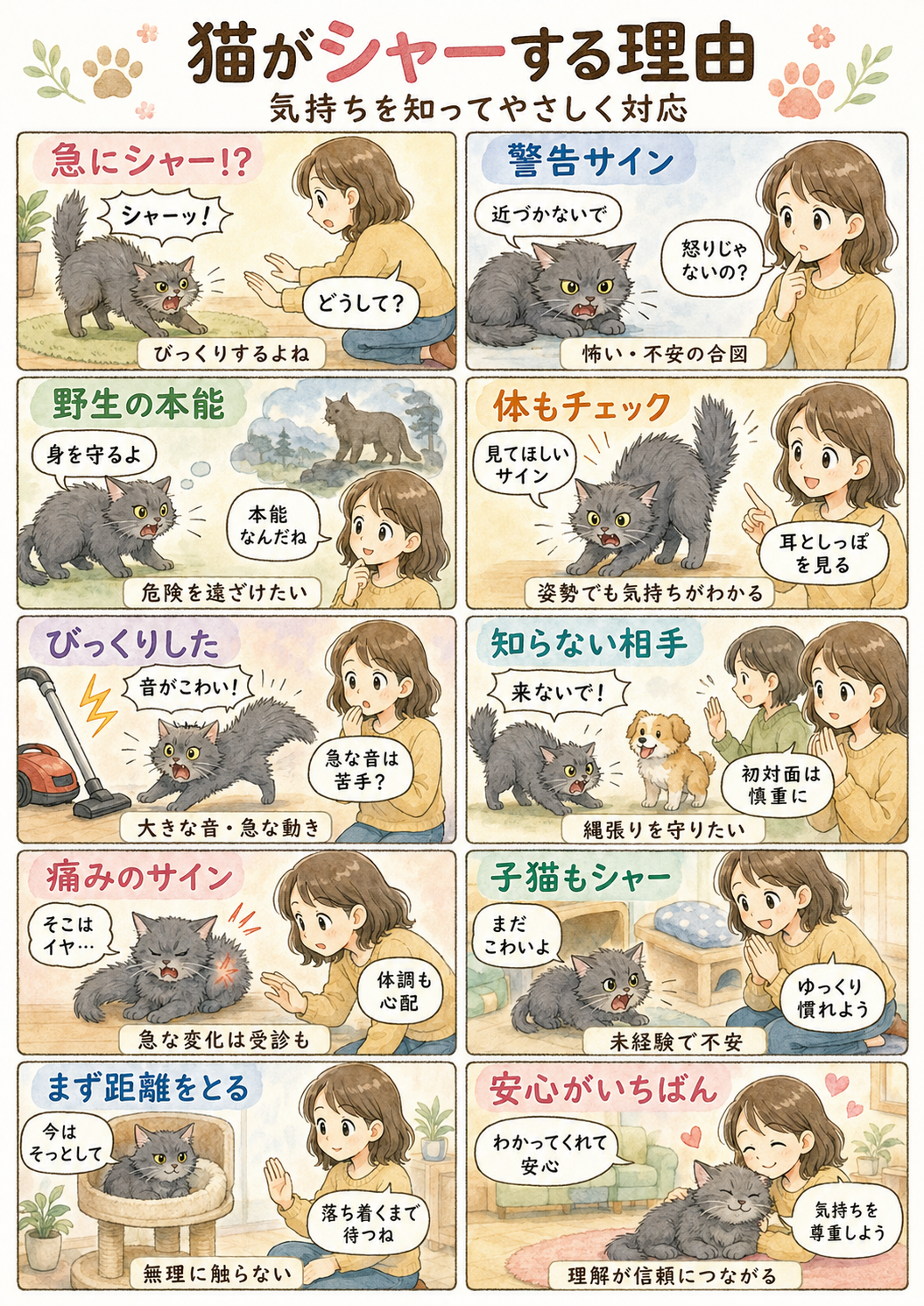 嫌われてる？猫がシャーする理由はなぜ？