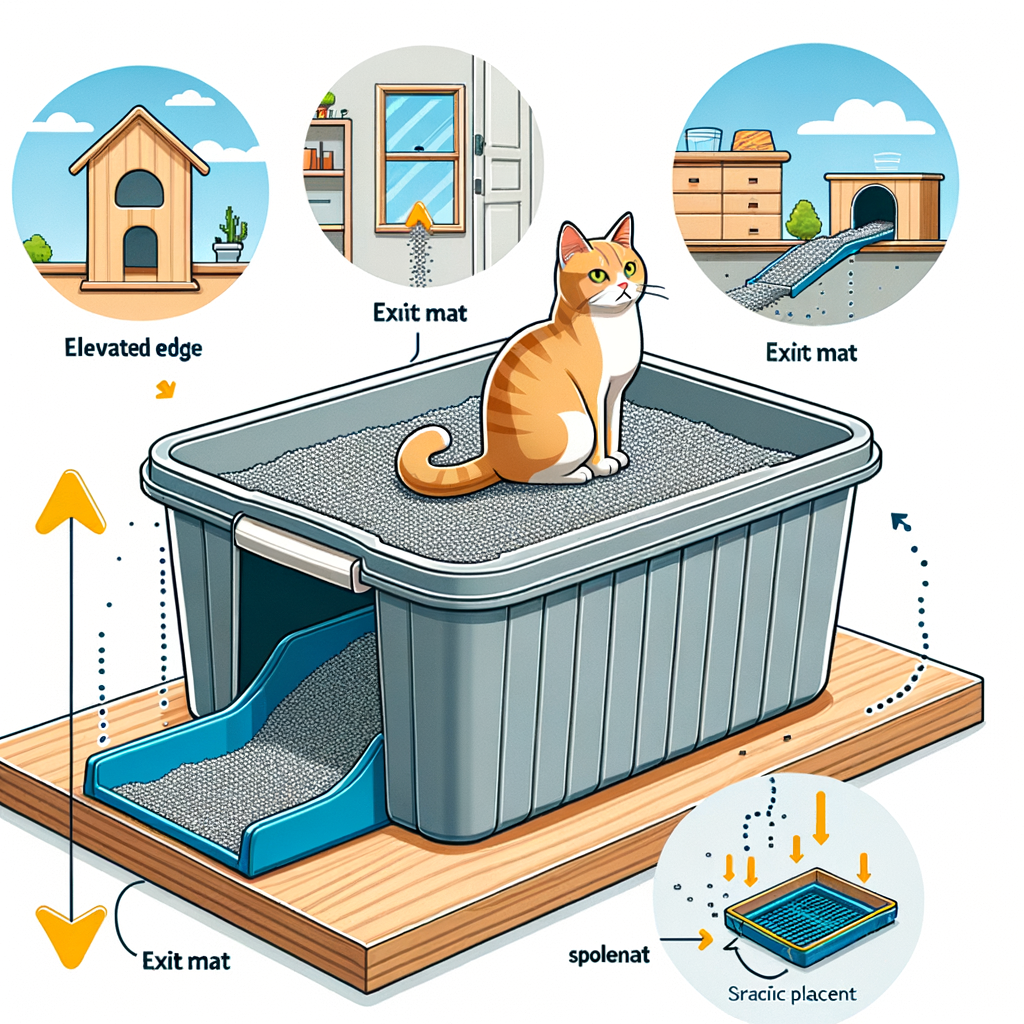猫砂の飛び散り