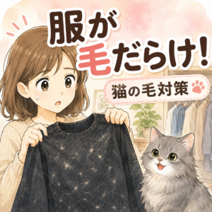 猫に大事な服を毛まみれにされないための対策