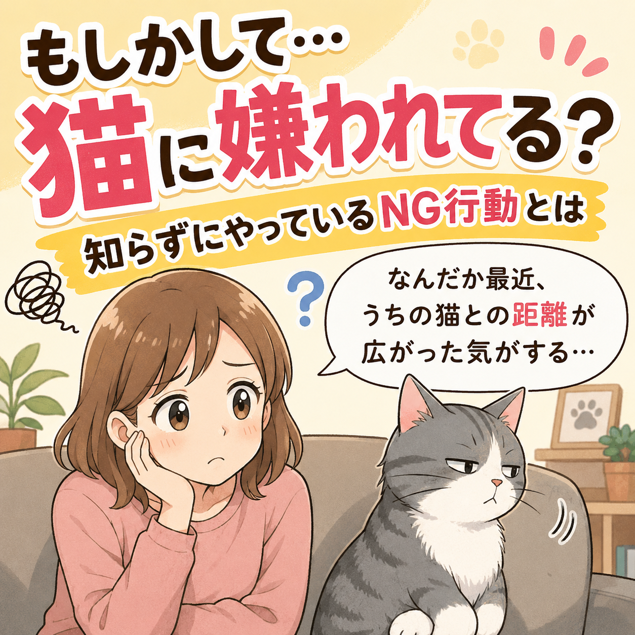 猫から嫌われる
