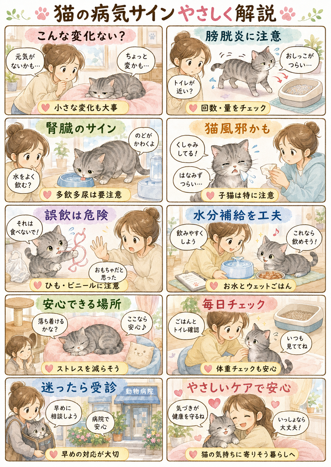 猫がかかりやすい病気ランキング TOP5