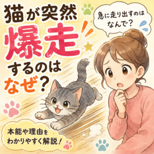 さっきまで寝てたのに急発進！？猫が突然走り出す“ズームス”の正体