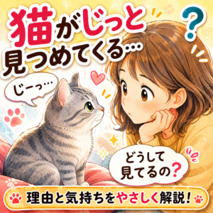 見つめる