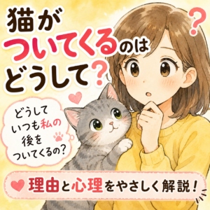 猫が飼い主のあとをついてくる理由｜甘え？監視？それとも確認作業？